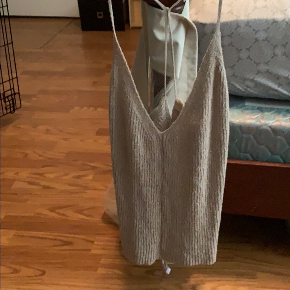 Tan colored tank top